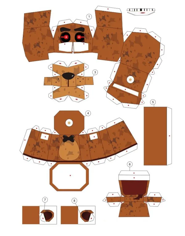 Resultado de imagen para five nights at freddy's papercraft foxy