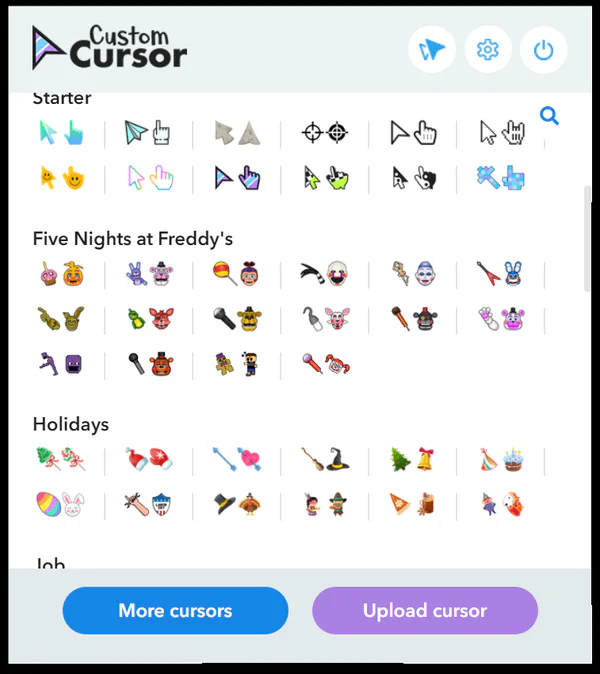 Five Nights at Freddy's Shadow Freddy cursor – Custom Cursor