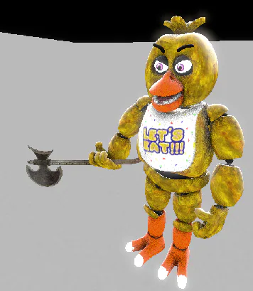 Stylized Withered Chica In UCN! (UCN Mods) 