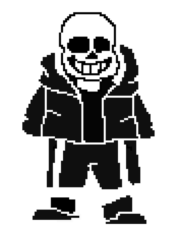 Pixilart - sans battle sprite by ink-man