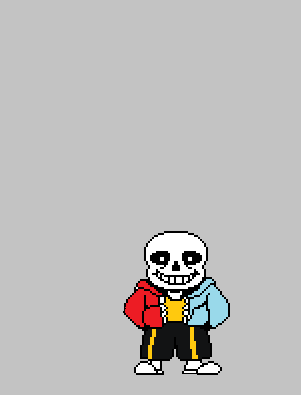 Pixilart - deltarune sans battle sprite by fusion12345