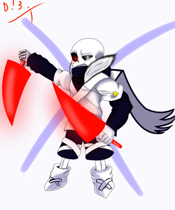 Cross!Sans (XTale) vs Geno!Sans (AfterTale) (Animation) on Make a GIF