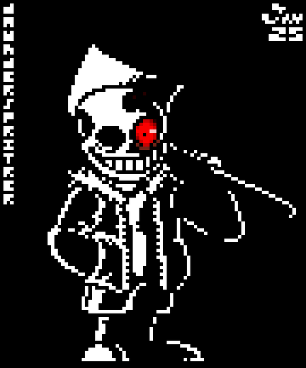 Au Pixel art(horrortale sans)