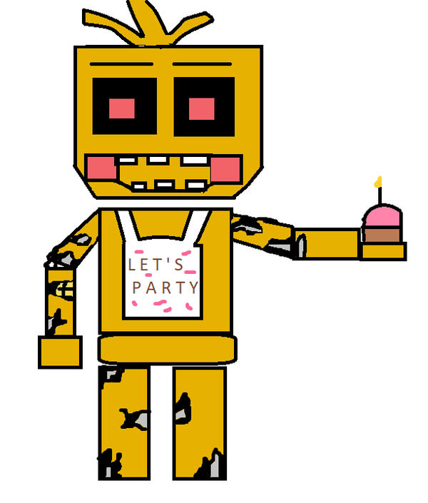 Withered Chica - Five Nights at Freddy's 2 Minecraft Skin