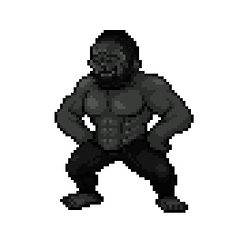 Giga chad pixel art