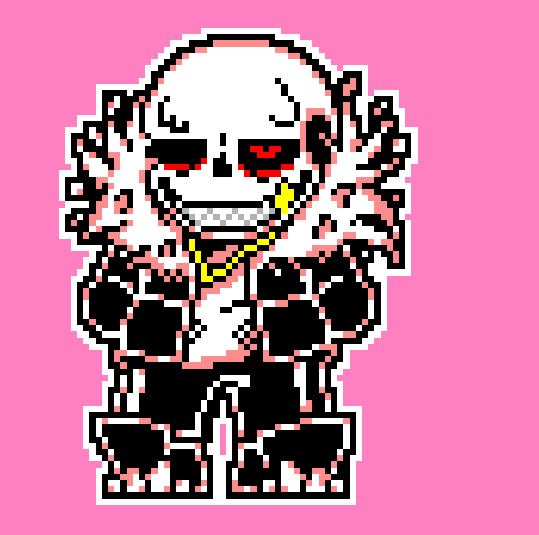 Sans face do not steal pixel art