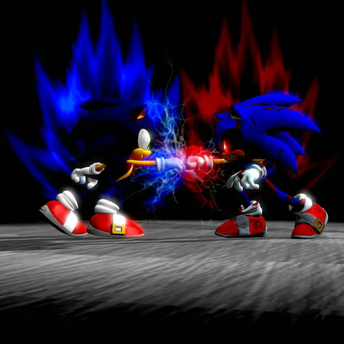 Quem vcs acham que ganham Dark super sonic ou Sonic.exe?