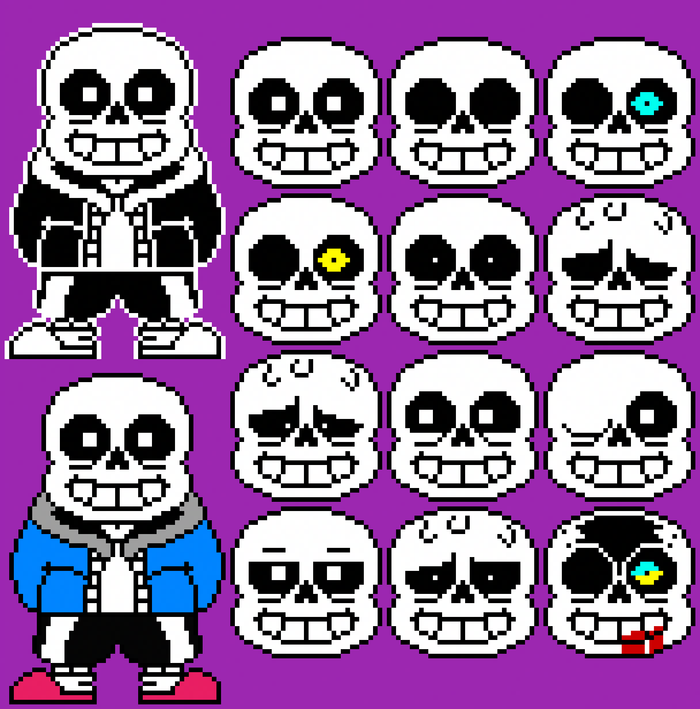 Pixilart - dust sans sprite sheet by Glitched-artist