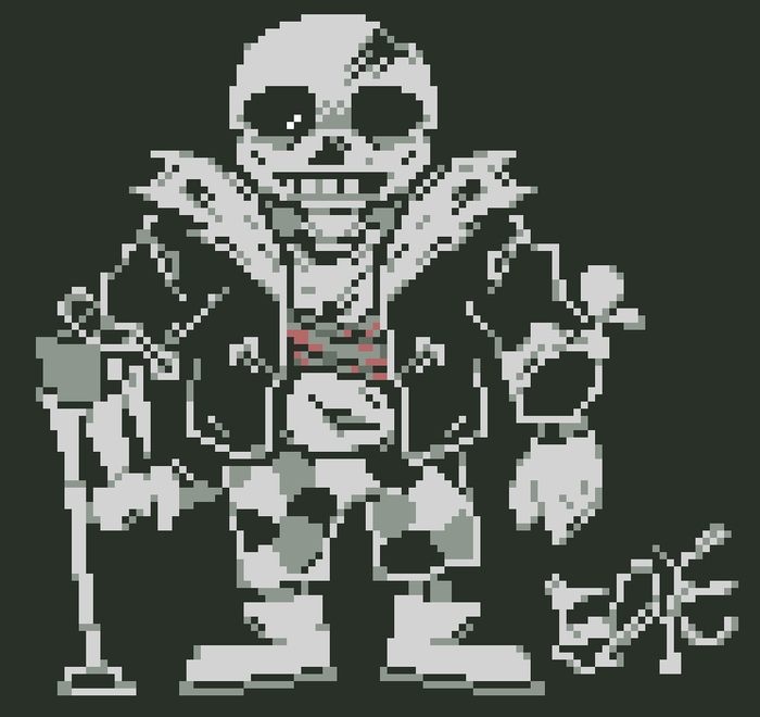 Pixilart - horror sans by undertale-au-lo