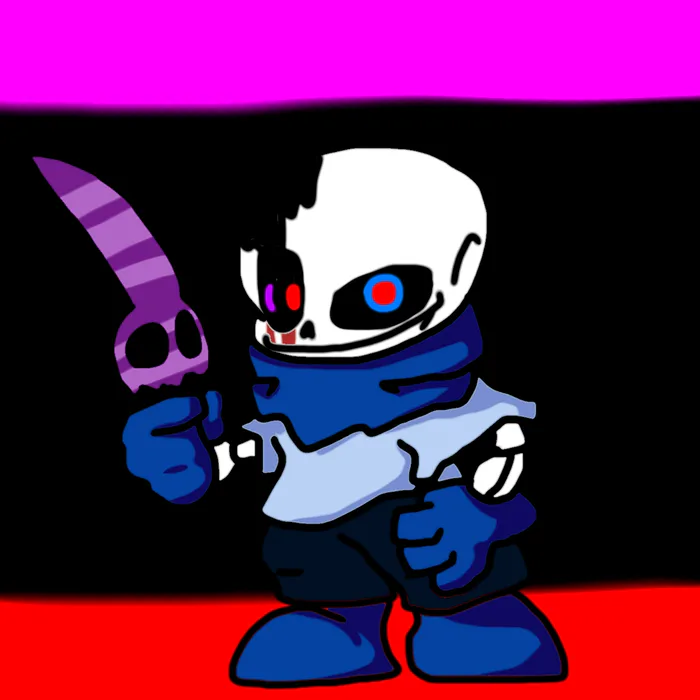 Pixilart - ink sans phase 4 by Rainbow-guy