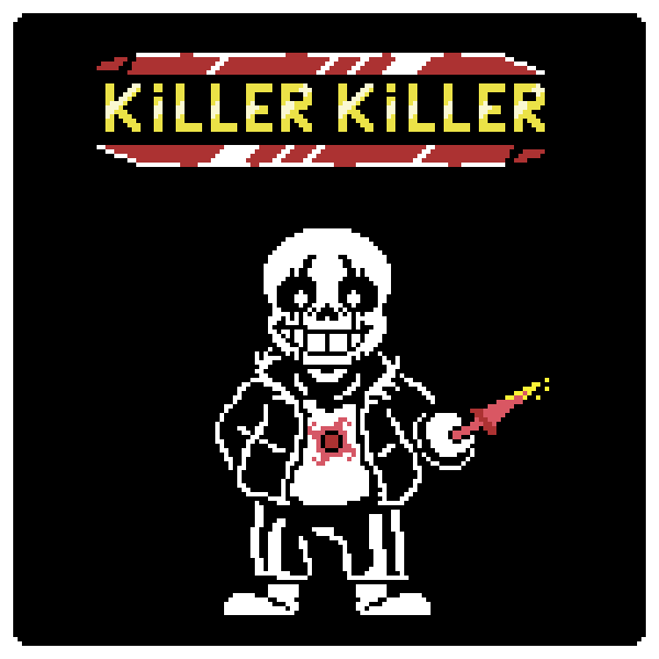 Killer sans pixel art : r/Undertale