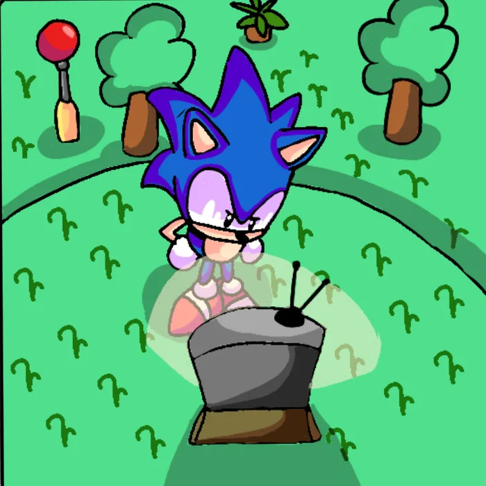 aradido drawings on Game Jolt: Sunky vs sanic