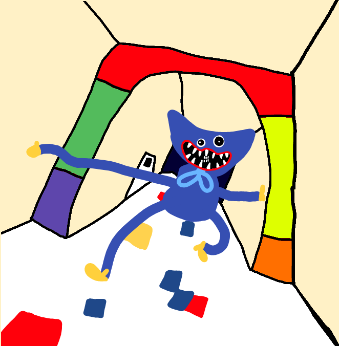 Gametoons Yellow (rainbow friends) jumpscare on Make a GIF