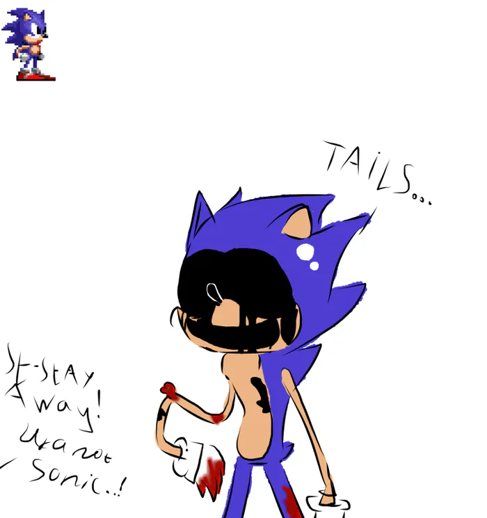 NajoiiDoddle on Game Jolt: Comparison between Sonic and Fake