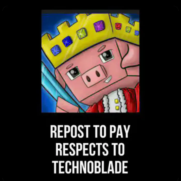 Technoblade never dies!! (Rest in peace) - Imgflip