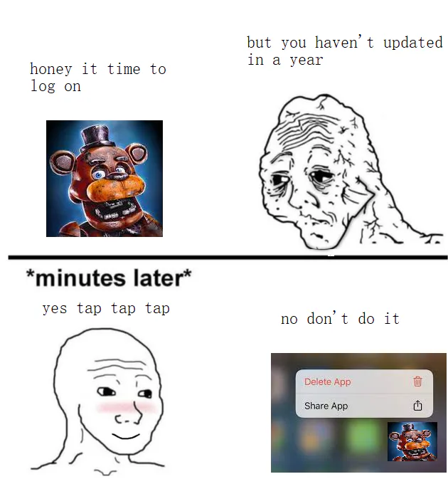 don't play Fnaf AR : r/fnafmeme