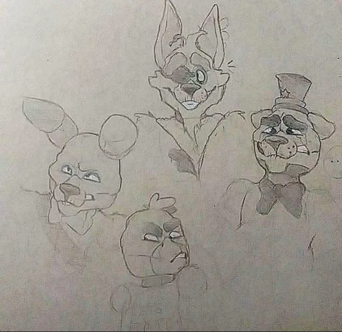 Fnaf Help Wanted 4 Years (a recreation of a drawing parallelopussy made) :  r/fivenightsatfreddys