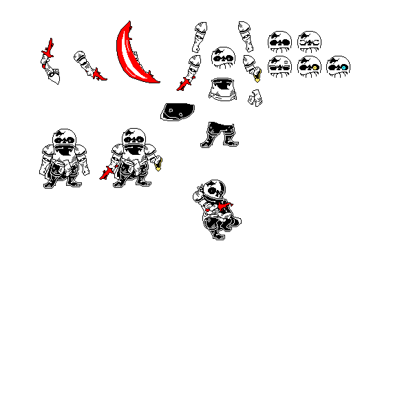 Even newer dusttrust dustswap sans sprite pixel art