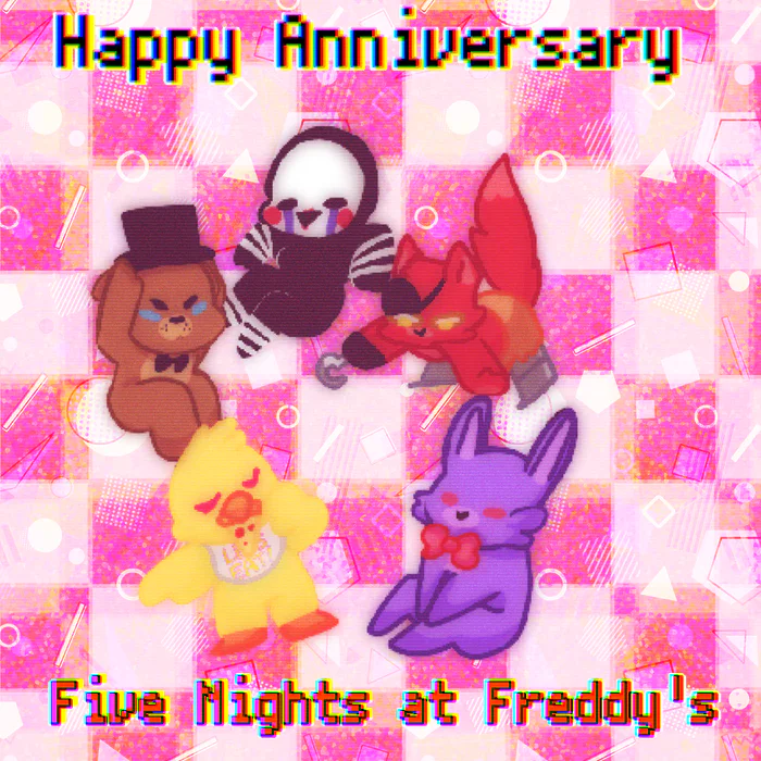 happy anniversary fnaf!! to celebrate, here's a look at stylized