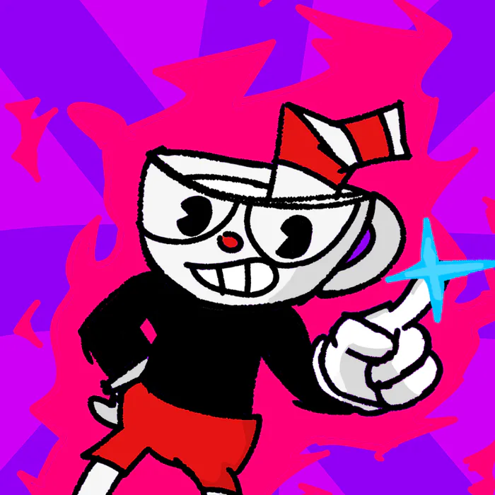 ARCHIVED on X: i made mug man out of indie cross cuphead :0 #indiecross  #cupheadandmugman  / X