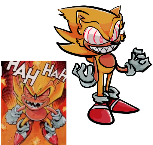 ✨Metal Sonic and Eggman✨ (The Horror Freak) on Game Jolt: So I drew  Fleetway Super Sonic… (I added what he originally looked