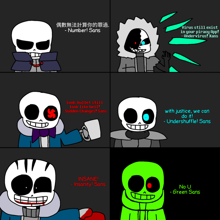 Insanity!Sans, New Undertale Fanon AU Wiki