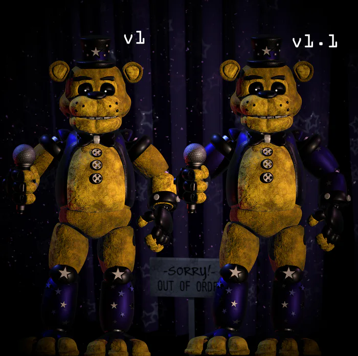 FNaF Custom Plush Showcase: Withered Golden Freddy 