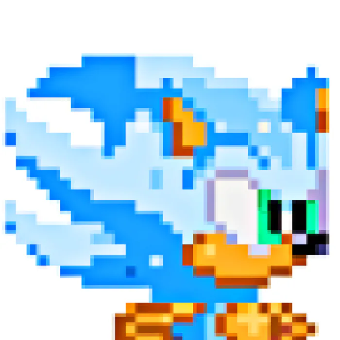 Pixilart - faker sonic by blue-blue