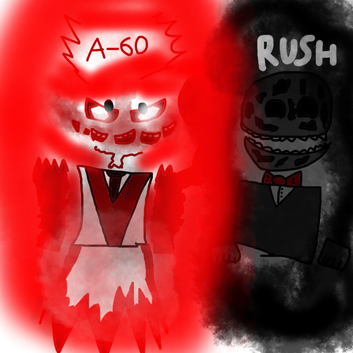 RUSH JUMPSCARE IN ROBLOX DOORS HORROR GAME! 