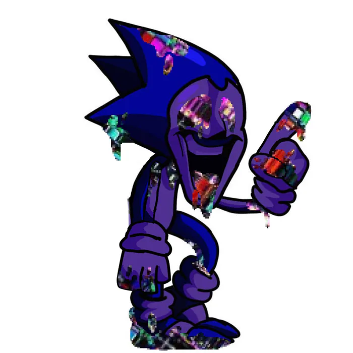 Majin Sonic Fnf Sticker - Majin Sonic Fnf Pixel - Discover & Share