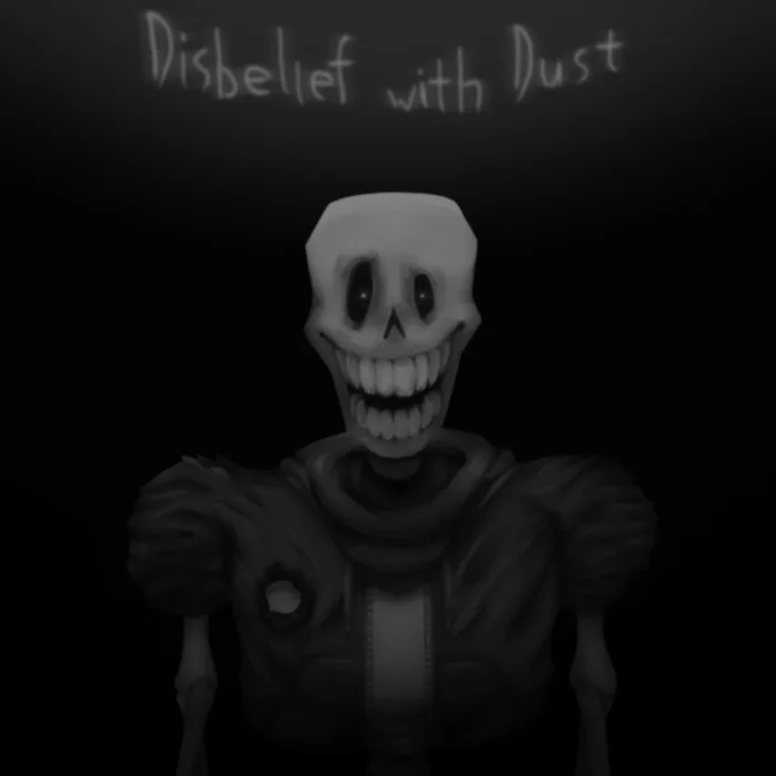 NEW SANS REFERENCE SHEET JUST DROPPED! THE PAPYRUS ONE WILL BE NEXT -  DUSTTALE: Disbelief With Dust by GoldenDarius