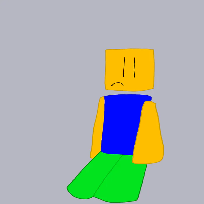 sad noob skin - Roblox