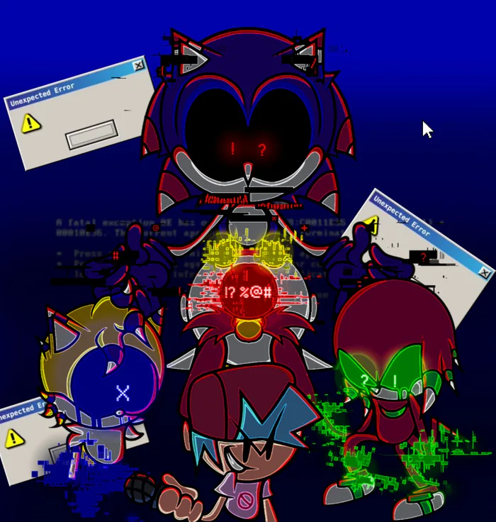 FNF: Triple Trouble But Mecha Sonic Sings It 