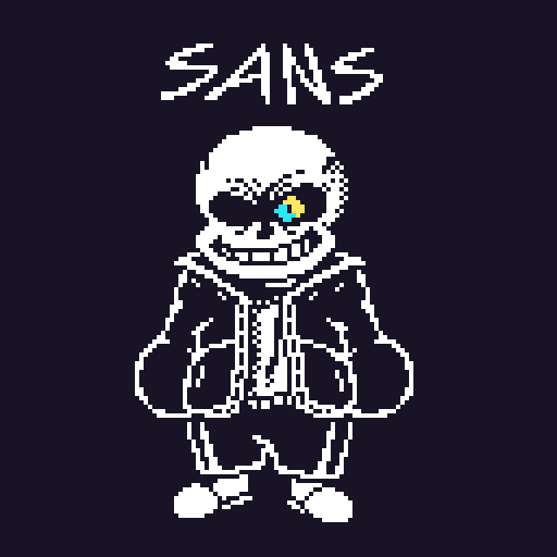 Undertale Sans - Speed Drawing (Pixel Art) 