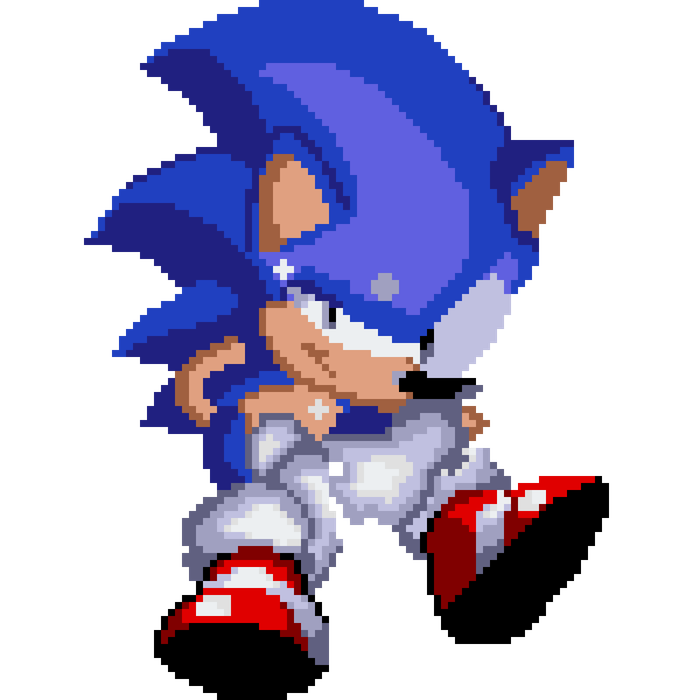 Pixel Fan Art by RetroGamer35 - Sega's Classic Sonic
