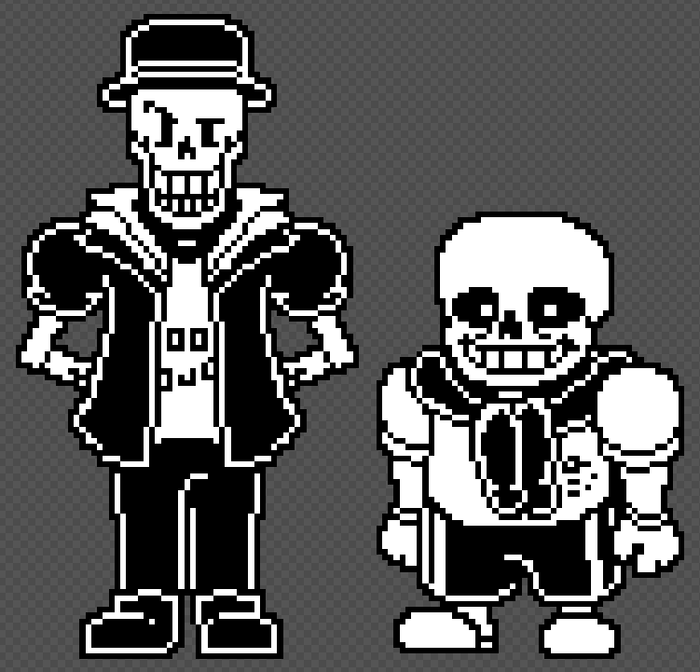 Improved Sans' battle sprite (sorry because of the watermark but i