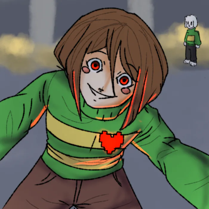 Chara Undertale Fanart Game Undertale Fanart Video Game 