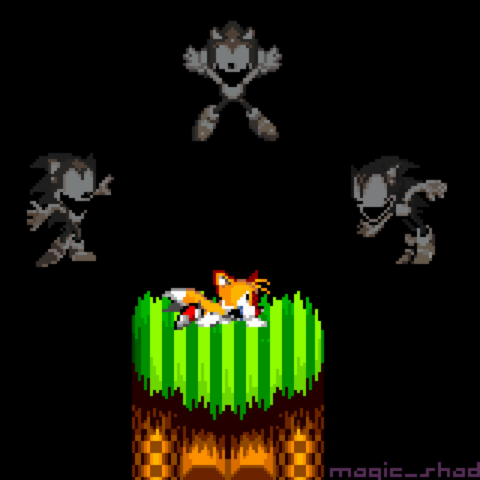 Tails exe pixel art