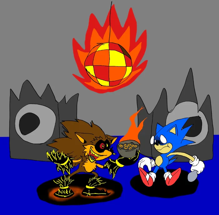 FNF VS SONIC.EXE BEGINING RESTORED OFFICIAL by Eiberth Mariño