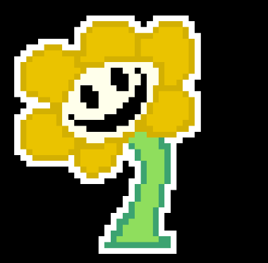 Undertale Flowey Pixel Art