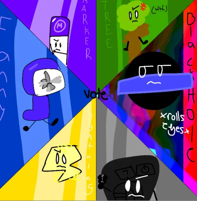 Bfdi All Contestants Pack Part 1 - Bfb - Sticker