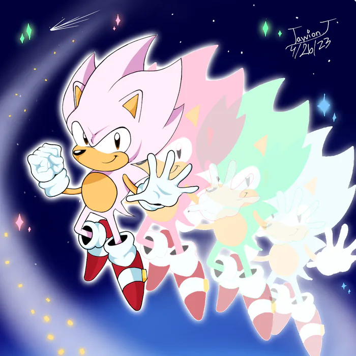 JonSonic on Game Jolt: A Classic Sonic Fanart! 🎨