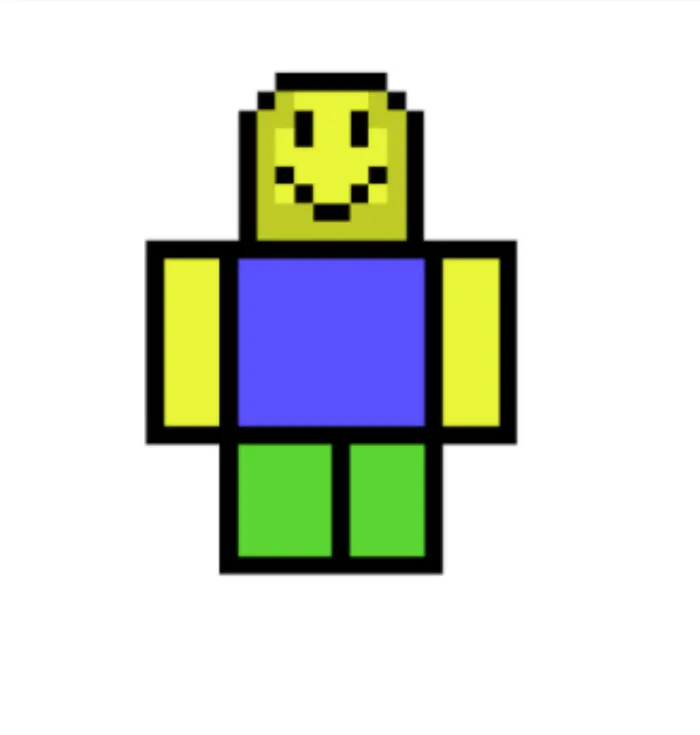 Noob doodles roblox pixel art