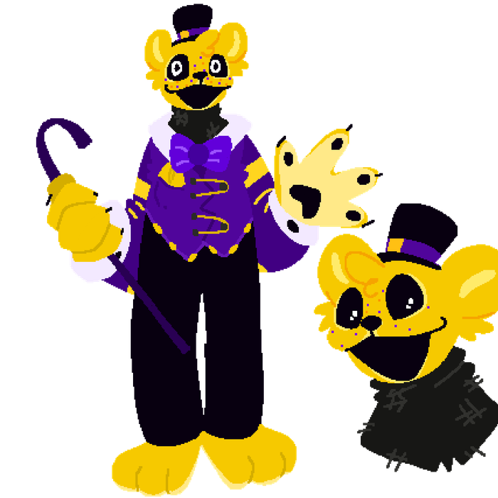 Fnaf Fredbear Plush Fanart Clipart (700x700), Png Download