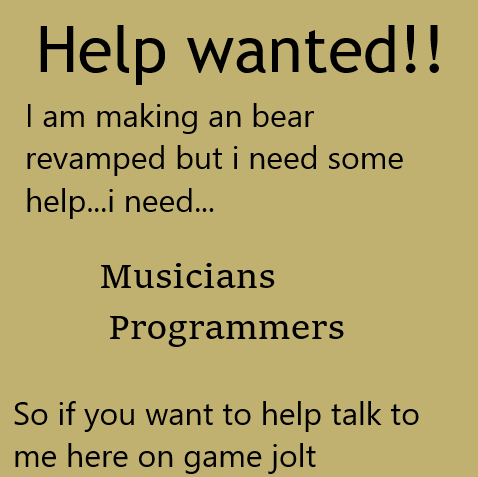 New posts in general - BEAR* Community on Game Jolt