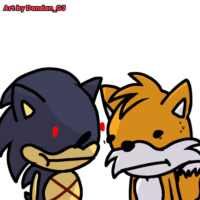 Chibi Sonic.exe And Tails Doll in 2023