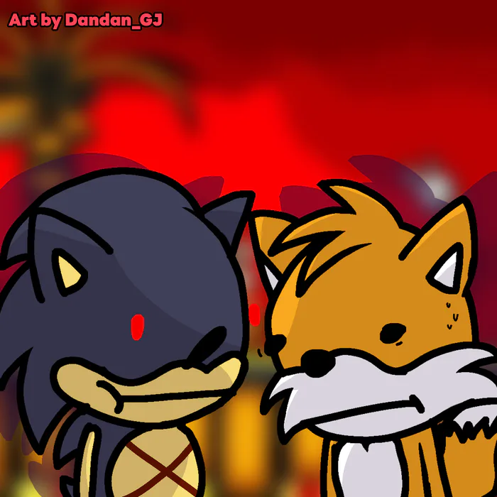 Chibi Sonic.exe And Tails Doll in 2023