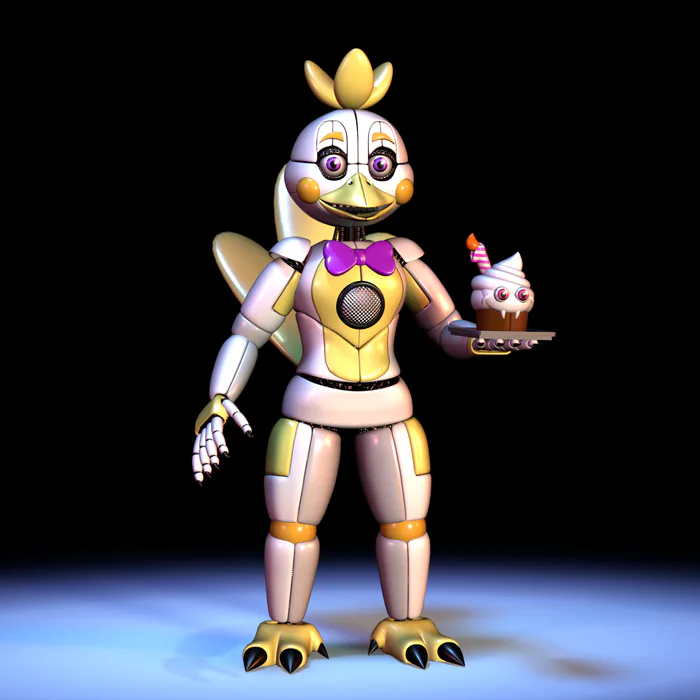 A very weird Funtime Chica render - fivenightsatfreddys