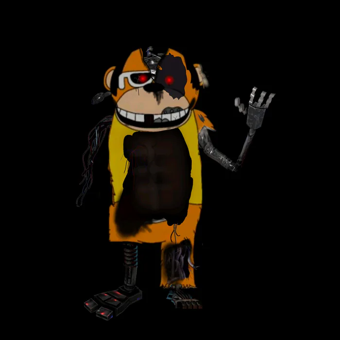 The Banana Splits Movie Cover With FNAF (Scratch) by
