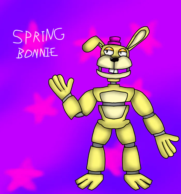 Spring Bonnie Fnaf World Sticker - Spring Bonnie Fnaf world